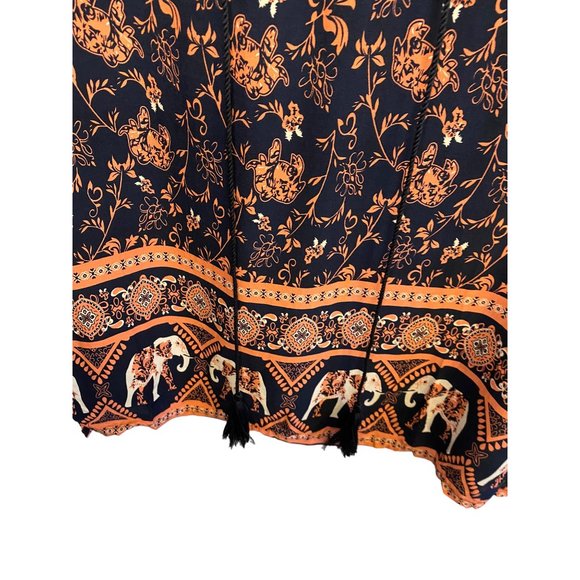 Blossom by P Peasant Top Elephant Print Women's M - Picture 4 of 11